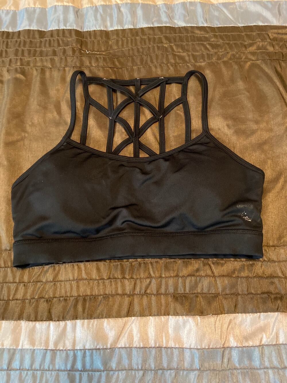 Ziane black sports bra Size S small